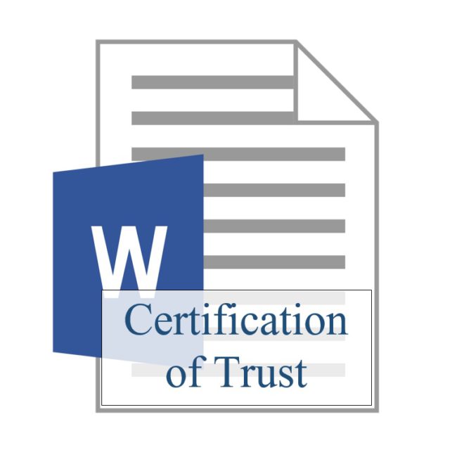 Certification of Trust 350