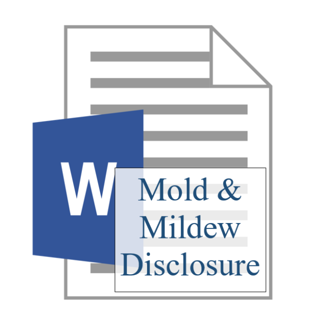 Mold & Mildew Disclosure