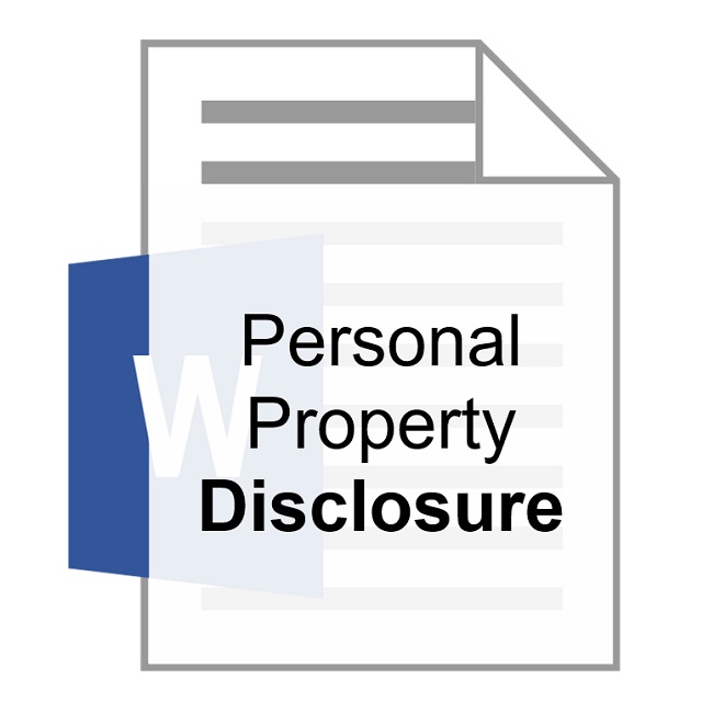 Personal Property Disclosure Robert Locke Training Property Managers