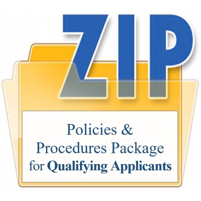 Policies and Procedures Package for Qualifying Applicants