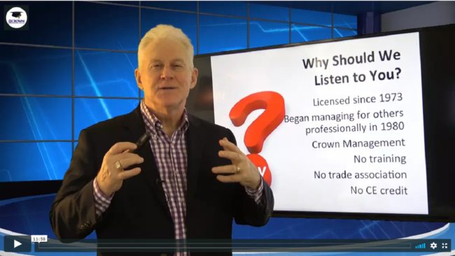 Why Listen to Training Property Managers MPM RPM NARPM Robertn Locke