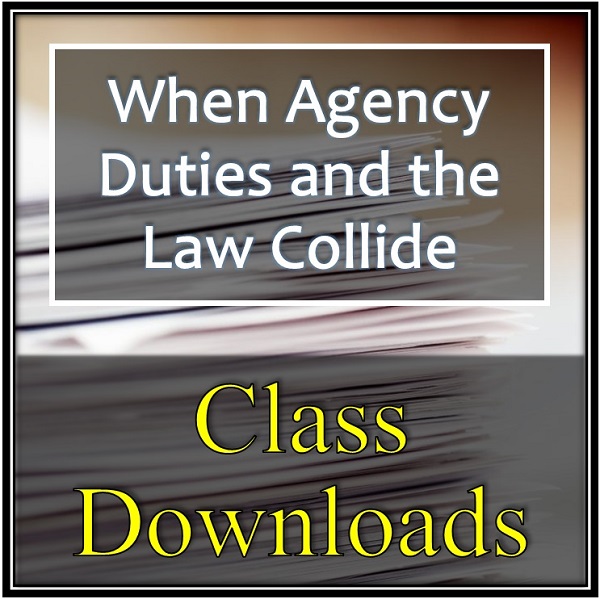 When Agency Duties and the Law Collide Download Logo Training Property Managers Robert Locke When Agency Duties and the Law Collide Download Logo Training Property Managers Robert Locke