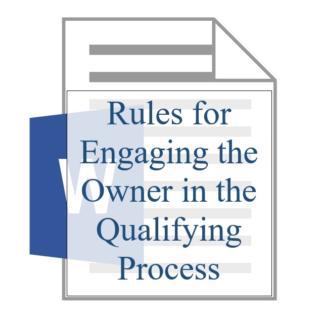 Rules for Engaging the Owner in the Qualifying Process