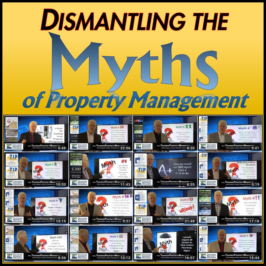 Dismantling the Myths of Property Management by Training Property Managers Robert Locke Crown