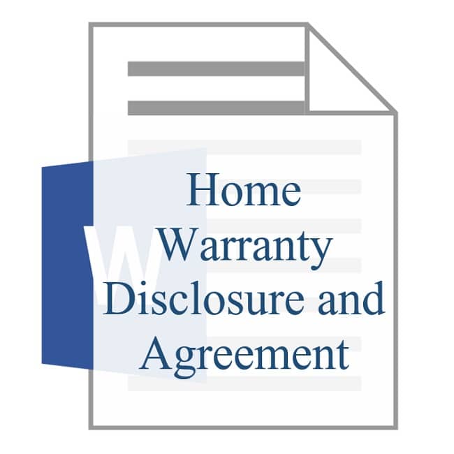 Home Warranty Disclosure and Agreement