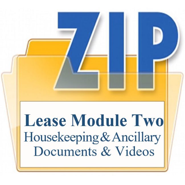 Lease Module Two Rental Agreement Housekeeping Ancillary Training Property Managers
