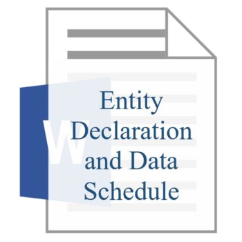 Entity Declaration and Data Schedule