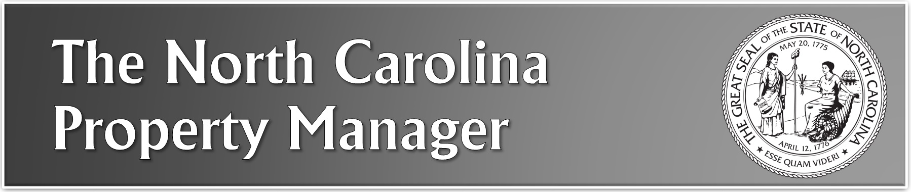 The NC Property Manager The NC Property Manager