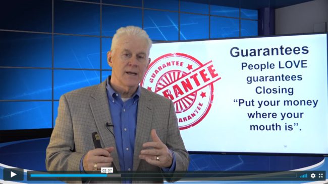 Onboarding Video 08 Guarantees people always love guarantees