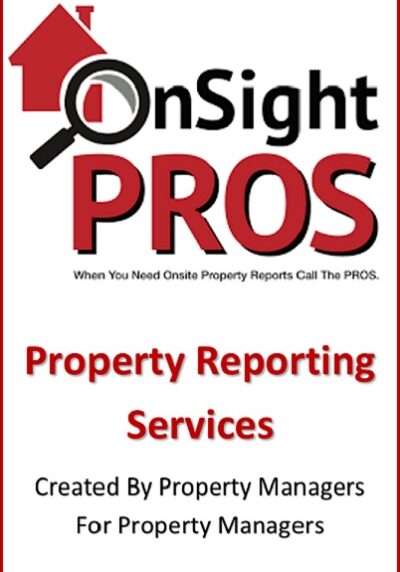 OnSight Pros Property Reporting Services Training Property Managers with products